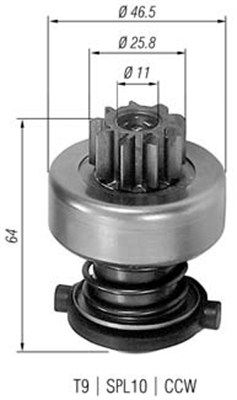 MAGNETI MARELLI Hammaspyörä, käynnistys 940113020113